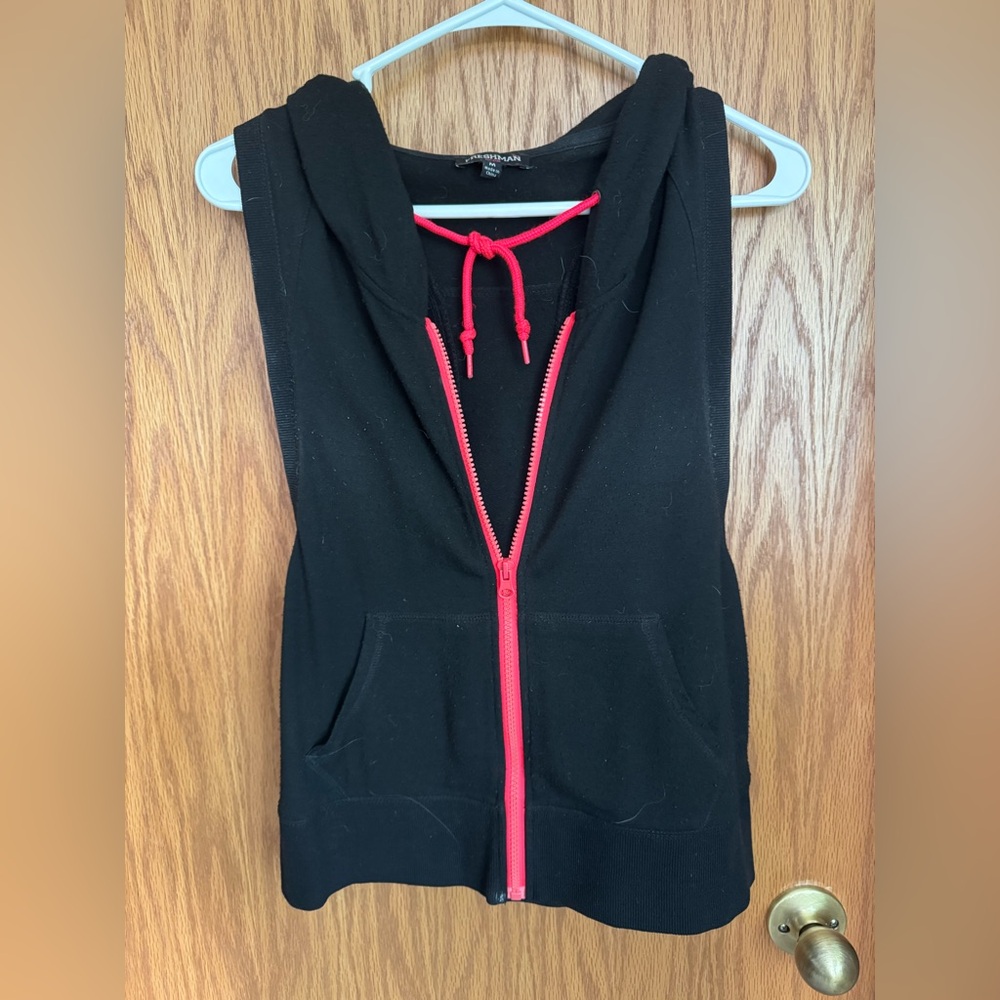 Freshman Black Hoodie with Red Accents